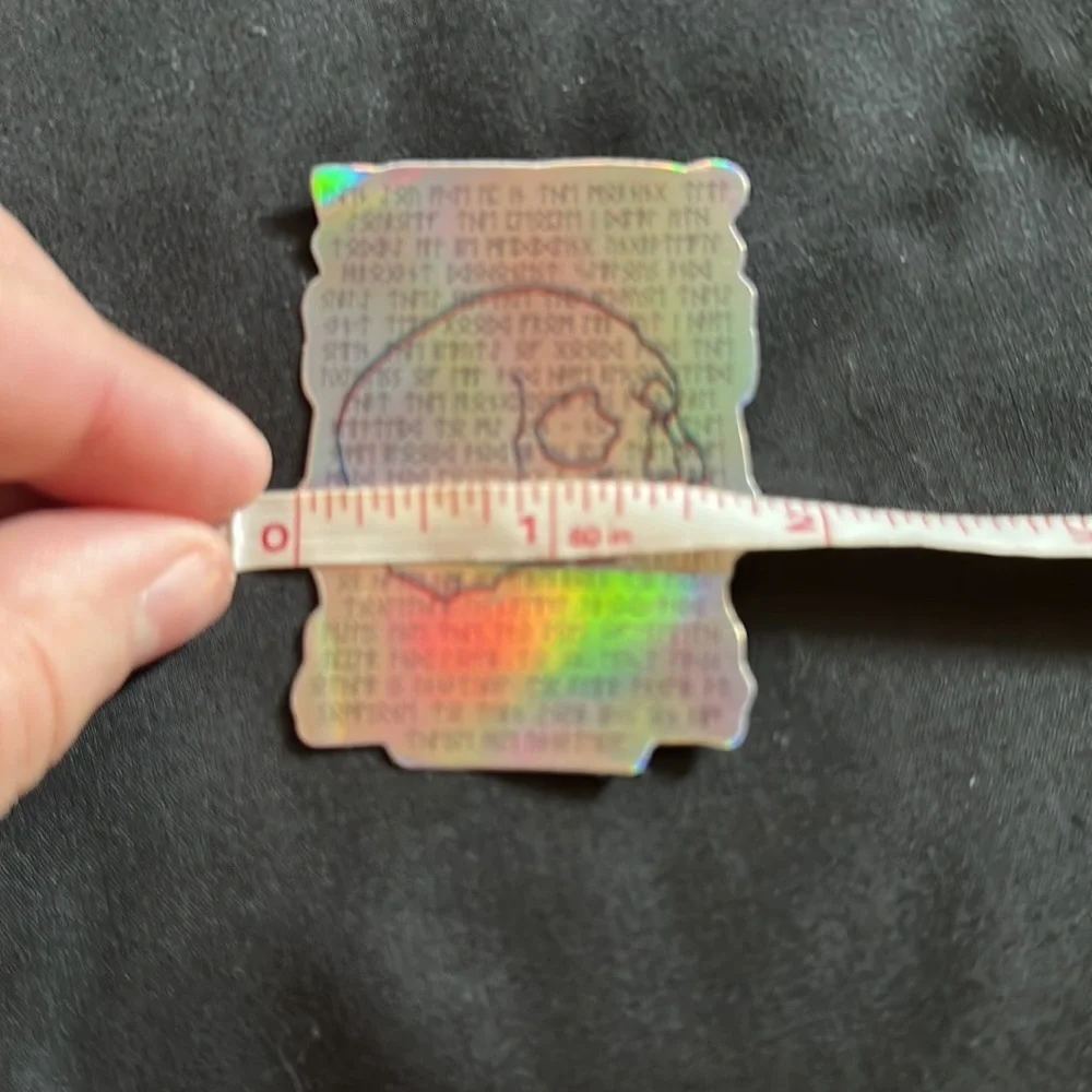 N/A holographic skull